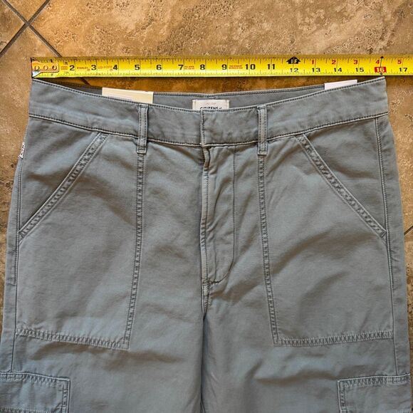 NEW Citizens of Humanity Marcelle Pants Womens 30 Gray Low Slung Cargo Barrel - Picture 12 of 15